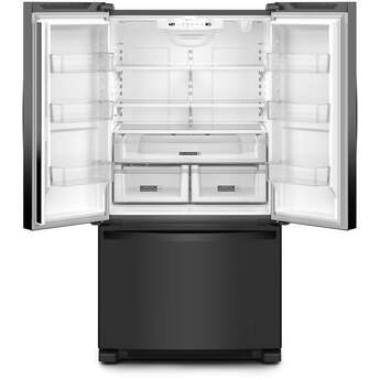 Whirlpool 36 Inch, 25.2 Cu. Ft., Full-Depth, French Door Bottom Mount Refrigerator: Black — thumbnail 8