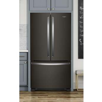 Whirlpool 36 Inch, 25.2 Cu. Ft., Full-Depth, French Door Bottom Mount Refrigerator: Fingerprint-Resistant Black Stainless Steel — thumbnail 15