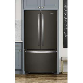 Whirlpool 36 Inch, 25.2 Cu. Ft., Full-Depth, French Door Bottom Mount Refrigerator: Fingerprint-Resistant Black Stainless Steel — thumbnail 24