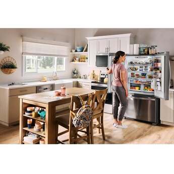 Whirlpool 36 Inch, 25.2 Cu. Ft., Full-Depth, French Door Bottom Mount Refrigerator: White — thumbnail 15