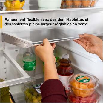 Whirlpool 36 Inch Freestanding French Door Bottom Mount Refrigerator with 31 cu. ft. Total Capacity, Interior Water Dispenser, Sabbath Mode, and Energy Star® Qualified: Black — thumbnail 13