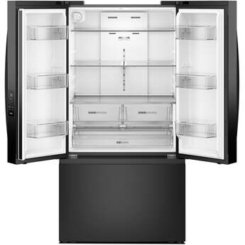 Whirlpool 36 Inch Freestanding French Door Bottom Mount Refrigerator with 31 cu. ft. Total Capacity, Interior Water Dispenser, Sabbath Mode, and Energy Star® Qualified: Black — thumbnail 49