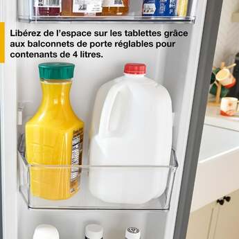 Whirlpool 36 Inch Freestanding French Door Bottom Mount Refrigerator with 31 cu. ft. Total Capacity, Interior Water Dispenser, Sabbath Mode, and Energy Star® Qualified: Fingerprint-Resistant Stainless Steel — thumbnail 47