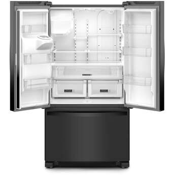 Whirlpool 36 Inch Freestanding French Door Refrigerator with 24.7 Cu. Ft. Capacity, 5 Glass Shelves, Gallon Door Bins, Deli Drawer, External Ice/Water Dispenser, Auto Icemaker, and ENERGY STAR®: Black — thumbnail 17