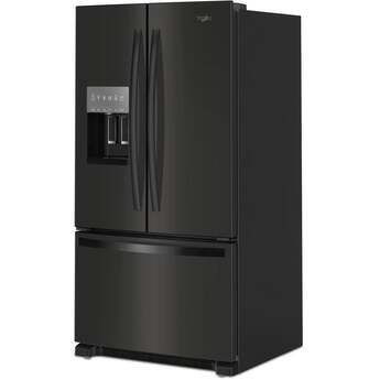 Whirlpool 36 Inch Freestanding French Door Refrigerator with 24.7 Cu. Ft. Capacity, 5 Glass Shelves, Gallon Door Bins, Deli Drawer, External Ice/Water Dispenser, Auto Icemaker, and ENERGY STAR®: Black — thumbnail 31