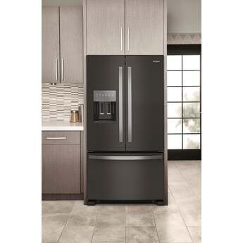 Whirlpool 36 Inch Freestanding French Door Refrigerator with 24.7 Cu. Ft. Capacity, 5 Glass Shelves, Gallon Door Bins, Deli Drawer, External Ice/Water Dispenser, Auto Icemaker, and ENERGY STAR®: Fingerprint-Resistant Black Stainless Steel — thumbnail 32