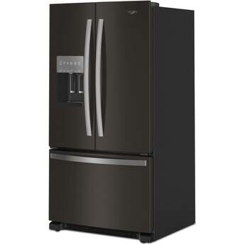 Whirlpool 36 Inch Freestanding French Door Refrigerator with 24.7 Cu. Ft. Capacity, 5 Glass Shelves, Gallon Door Bins, Deli Drawer, External Ice/Water Dispenser, Auto Icemaker, and ENERGY STAR®: Fingerprint-Resistant Black Stainless Steel — thumbnail 46