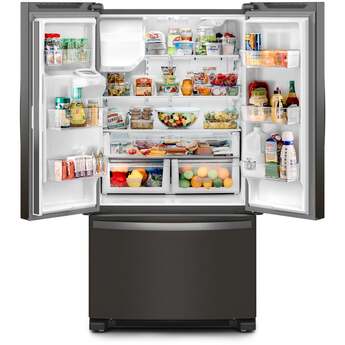 Whirlpool 36 Inch Freestanding French Door Refrigerator with 24.7 Cu. Ft. Capacity, 5 Glass Shelves, Gallon Door Bins, Deli Drawer, External Ice/Water Dispenser, Auto Icemaker, and ENERGY STAR®: Fingerprint-Resistant Black Stainless Steel — thumbnail 49