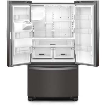 Whirlpool 36 Inch Freestanding French Door Refrigerator with 24.7 Cu. Ft. Capacity, 5 Glass Shelves, Gallon Door Bins, Deli Drawer, External Ice/Water Dispenser, Auto Icemaker, and ENERGY STAR®: Fingerprint-Resistant Black Stainless Steel — thumbnail 9