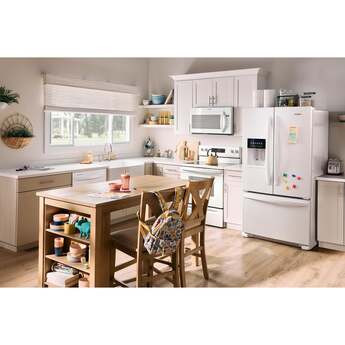 Whirlpool 36 Inch Freestanding French Door Refrigerator with 24.7 Cu. Ft. Capacity, 5 Glass Shelves, Gallon Door Bins, Deli Drawer, External Ice/Water Dispenser, Auto Icemaker, and ENERGY STAR®: White — thumbnail 11