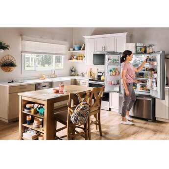 Whirlpool 36 Inch Freestanding French Door Refrigerator with 24.7 Cu. Ft. Capacity, 5 Glass Shelves, Gallon Door Bins, Deli Drawer, External Ice/Water Dispenser, Auto Icemaker, and ENERGY STAR®: White — thumbnail 15