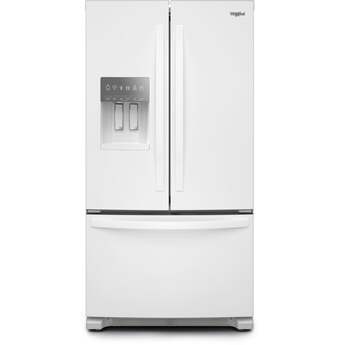 Whirlpool 36 Inch Freestanding French Door Refrigerator with 24.7 Cu. Ft. Capacity, 5 Glass Shelves, Gallon Door Bins, Deli Drawer, External Ice/Water Dispenser, Auto Icemaker, and ENERGY STAR®: White — thumbnail 19