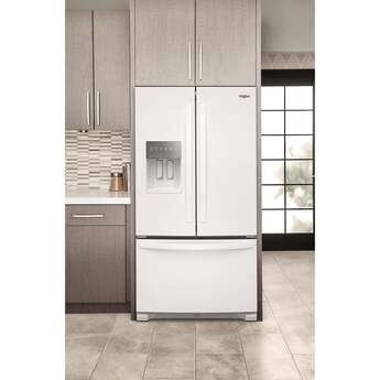 Whirlpool 36 Inch Freestanding French Door Refrigerator with 24.7 Cu. Ft. Capacity, 5 Glass Shelves, Gallon Door Bins, Deli Drawer, External Ice/Water Dispenser, Auto Icemaker, and ENERGY STAR®: White — thumbnail 25