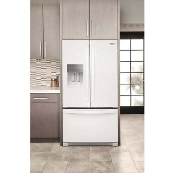 Whirlpool 36 Inch Freestanding French Door Refrigerator with 24.7 Cu. Ft. Capacity, 5 Glass Shelves, Gallon Door Bins, Deli Drawer, External Ice/Water Dispenser, Auto Icemaker, and ENERGY STAR®: White — thumbnail 30