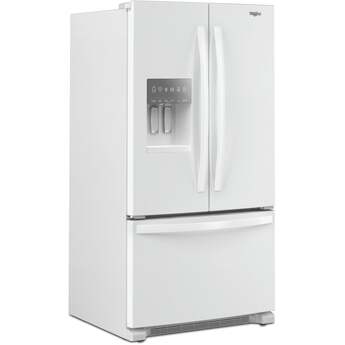 Whirlpool 36 Inch Freestanding French Door Refrigerator with 24.7 Cu. Ft. Capacity, 5 Glass Shelves, Gallon Door Bins, Deli Drawer, External Ice/Water Dispenser, Auto Icemaker, and ENERGY STAR®: White — thumbnail 7
