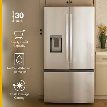 Whirlpool 36-Inch French Door Refrigerator with In-Door Water and Ice Maker - 30 cu. ft.: Fingerprint-Resistant Black Stainless Steel — thumbnail 12