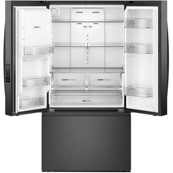 Whirlpool 36-Inch French Door Refrigerator with In-Door Water and Ice Maker - 30 cu. ft.: Fingerprint-Resistant Black Stainless Steel — thumbnail 4