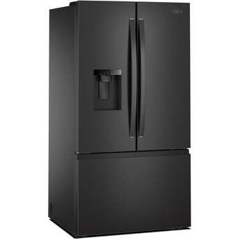 Whirlpool 36-Inch French Door Refrigerator with In-Door Water and Ice Maker - 30 cu. ft.: Fingerprint-Resistant Black Stainless Steel — thumbnail 7