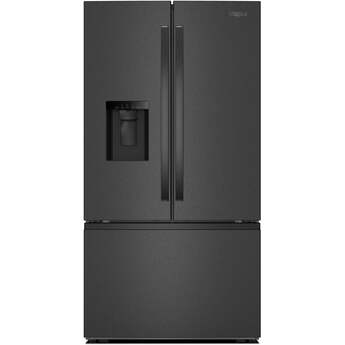 Whirlpool French Door Refrigerator With : Fingerprint-Resistant Black Stainless Steel