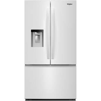 Whirlpool WRFF3736SW 36 Inch Freestanding French Door Refrigerator White