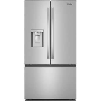 Whirlpool WRFF3736SZ 36 Inch Freestanding French Door Refrigerator Fingerprint-resistant Stainless Finish