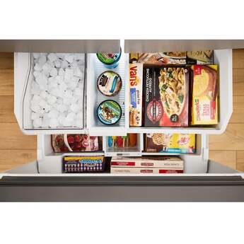 Whirlpool WRFF3736SZ 36 Inch Freestanding French Door Refrigerator Fingerprint-resistant Stainless Finish — thumbnail 2