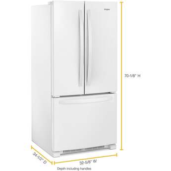 Whirlpool WRFF5333PW 33 Inch White French Door Refrigerator — thumbnail 13