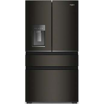 Whirlpool WRMC5036RV 36-inch Wide True Counter Depth 4-Door French Door Refrigerator - 22 Black Stainless Steel