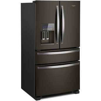 Whirlpool 36 Inch, 25.2 Cu. Ft., Full-Depth, French Door Bottom Mount Refrigerator With Ice And Water Dispenser: Fingerprint-Resistant Black Stainless Steel — thumbnail 14