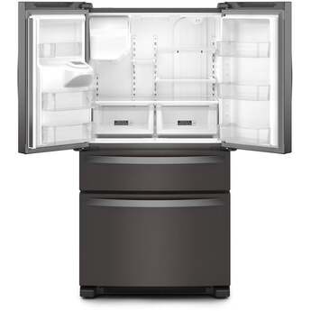 Whirlpool 36 Inch, 25.2 Cu. Ft., Full-Depth, French Door Bottom Mount Refrigerator With Ice And Water Dispenser: Fingerprint-Resistant Black Stainless Steel — thumbnail 25