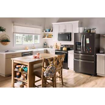 Whirlpool 36 Inch, 25.2 Cu. Ft., Full-Depth, French Door Bottom Mount Refrigerator With Ice And Water Dispenser: Fingerprint-Resistant Black Stainless Steel — thumbnail 39