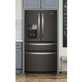 Whirlpool 36 Inch, 25.2 Cu. Ft., Full-Depth, French Door Bottom Mount Refrigerator With Ice And Water Dispenser: Fingerprint-Resistant Black Stainless Steel — thumbnail 46