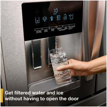 Whirlpool 36 Inch, 25.2 Cu. Ft., Full-Depth, French Door Bottom Mount Refrigerator With Ice And Water Dispenser: White — thumbnail 10