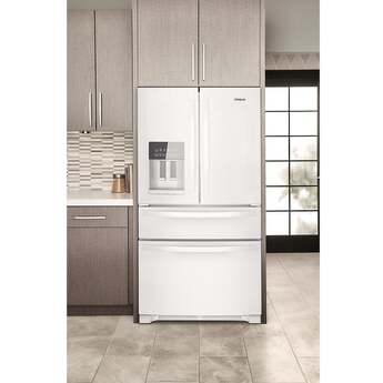 Whirlpool 36 Inch, 25.2 Cu. Ft., Full-Depth, French Door Bottom Mount Refrigerator With Ice And Water Dispenser: White — thumbnail 14