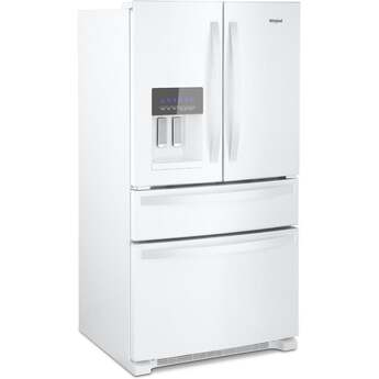 Whirlpool 36 Inch, 25.2 Cu. Ft., Full-Depth, French Door Bottom Mount Refrigerator With Ice And Water Dispenser: White — thumbnail 21