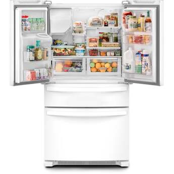 Whirlpool 36 Inch, 25.2 Cu. Ft., Full-Depth, French Door Bottom Mount Refrigerator With Ice And Water Dispenser: White — thumbnail 26