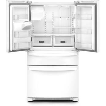 Whirlpool 36 Inch, 25.2 Cu. Ft., Full-Depth, French Door Bottom Mount Refrigerator With Ice And Water Dispenser: White — thumbnail 31