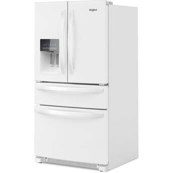Whirlpool 36 Inch, 25.2 Cu. Ft., Full-Depth, French Door Bottom Mount Refrigerator With Ice And Water Dispenser: White — thumbnail 34