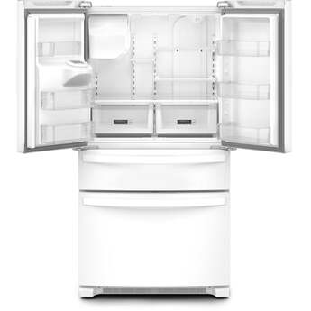Whirlpool 36 Inch, 25.2 Cu. Ft., Full-Depth, French Door Bottom Mount Refrigerator With Ice And Water Dispenser: White — thumbnail 35