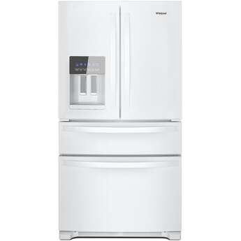 Whirlpool 36 Inch, 25.2 Cu. Ft., Full-Depth, French Door Bottom Mount Refrigerator With Ice And Water Dispenser: White — thumbnail 7