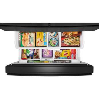 Whirlpool 36" French Door Refrigerator: Fingerprint-Resistant Black Stainless Steel — thumbnail 10