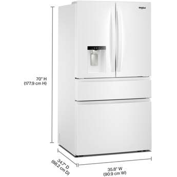 Whirlpool  36" French Door Refrigerator: White — thumbnail 8