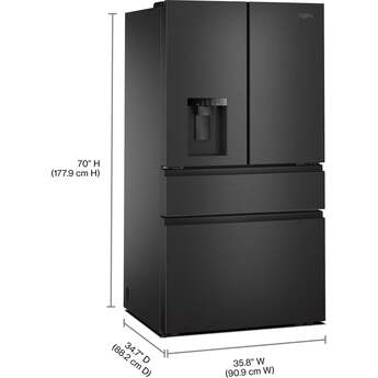 Whirlpool WRMF3736SV 29 Cu. Ft. Family-Sized Capacity French Door Refrigerator Fingerprint Resistant Black Stainless Steel — thumbnail 17