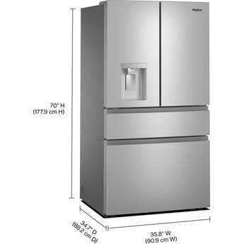 Whirlpool WRMF3736SZ 29 Cu. Ft. Family-Sized Capacity French Door Refrigerator Fingerprint-resistant Stainless Finish — thumbnail 19