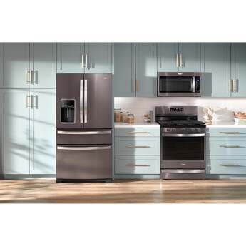 Whirlpool WRMF7736PV 36 Inch Freestanding 4-Door French Door Refrigerator Black Stainless Finish — thumbnail 10