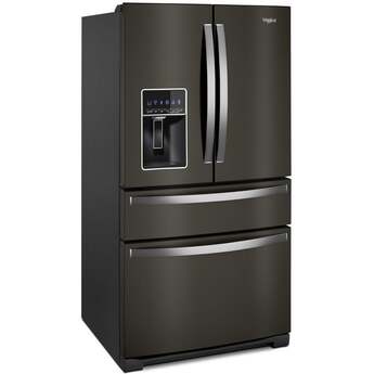 Whirlpool WRMF7736PV 36 Inch Freestanding 4-Door French Door Refrigerator Black Stainless Finish — thumbnail 12