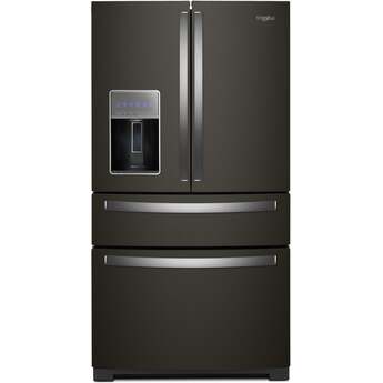 Whirlpool WRMF7736PV 36 Inch Freestanding 4-Door French Door Refrigerator Black Stainless Finish — thumbnail 7