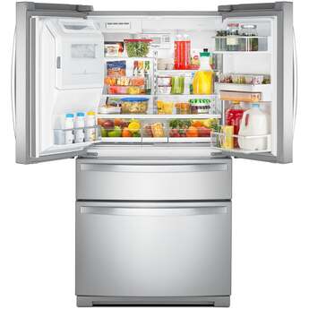 Whirlpool 36-inch 26 Cu. Ft. 4 Door Refrigerator : Fingerprint-Resistant Stainless Steel — thumbnail 25