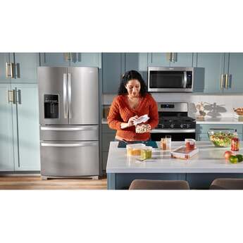 Whirlpool 36-inch 26 Cu. Ft. 4 Door Refrigerator : Fingerprint-Resistant Stainless Steel — thumbnail 8