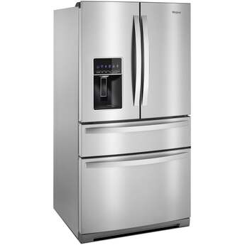 Whirlpool 36-inch 26 Cu. Ft. 4 Door Refrigerator : Fingerprint-Resistant Stainless Steel — thumbnail 9